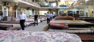 Odierni venditori di tappeti, bazaar di Tehran.