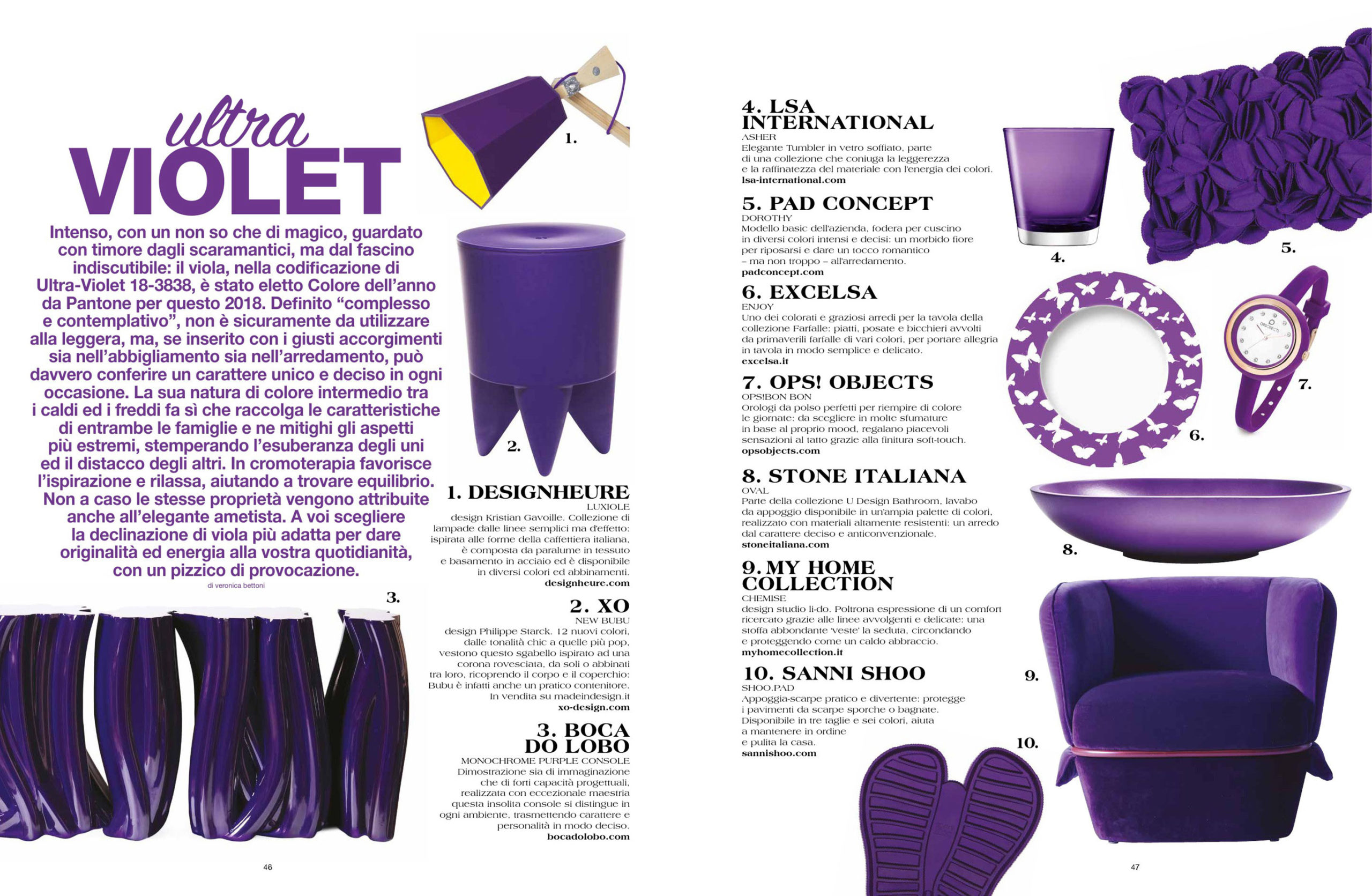 DESIGN ULTRA VIOLET MARZO 2018 DENTROCASA