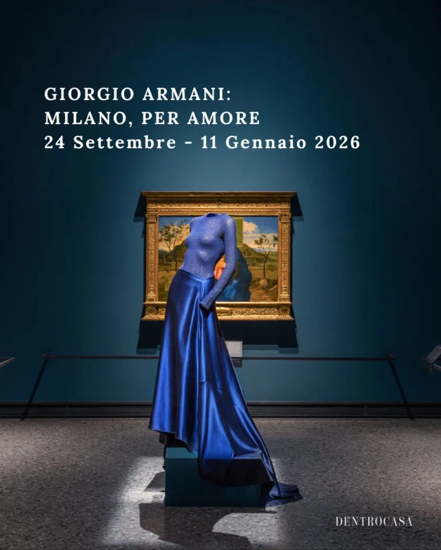 “Una mostra può essere vista in due modi. Da una parte c’è il soddisfacimento immediato dell’ego del creatore. Dall’altra c’è il valore didattico, la testimonianza unica che puoi offrire al pubblico, ma soprattutto ai giovani creativi, attraverso la tua opera: una sensazione che dura e appaga. Ecco, io sono interessato a questo secondo aspetto.” Giorgio Armani (tratto dal libro autobiografico Per amore)

Per celebrare cinquant’anni di creatività, la Pinacoteca di Brera ospita per la prima volta una mostra sul coerente percorso di stile tracciato da Giorgio Armani attraverso una selezione di abiti, accogliendola nelle sue prestigiose sale con le opere che raccontano l’arte italiana dal Medioevo all’Ottocento.
.
.
.
#DENTROCASA #interiormagazine #designmagazine #artmagazine #yachtdesign #rivistainteriordesign #interiordesignissues #interiorrenovation #interior_and_living #interiorphotos #interiorproject #designhome #homeinterior #coverstory #interiordesignmagazine #giorgioarmani #armani